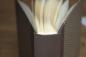 Preview: Photo album with floral pattern brown "Gerti", individual album, handmade